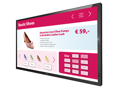 Philips T-Line interactive touchscreen control panel display