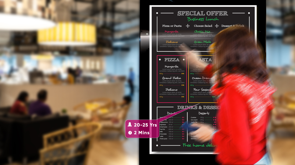 4-QuickServiceRestaurant-PPDS-Intelligent Signage Solution for Retail