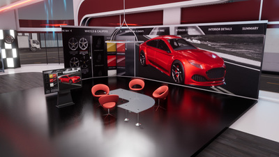 CarshowRoom_Gamification-Experience_T-Line+LED