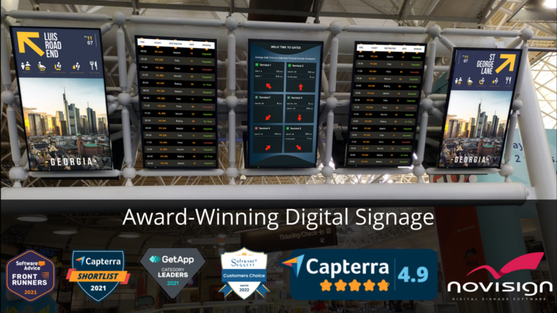 NoviSign Award-Winning Digital Signage